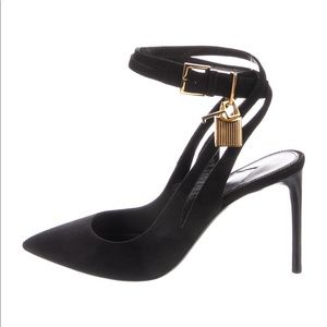 SOLD!! Tom Ford Suede Padlock Pumps NEVER WORN